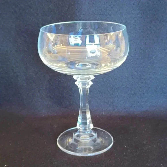 Vintage "AS" Champagne Coupes Crystal Glasses 6 - Picture 3 of 5